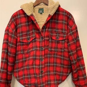 Wild Fable Sherpa flannel jacket small